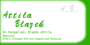 attila blazek business card